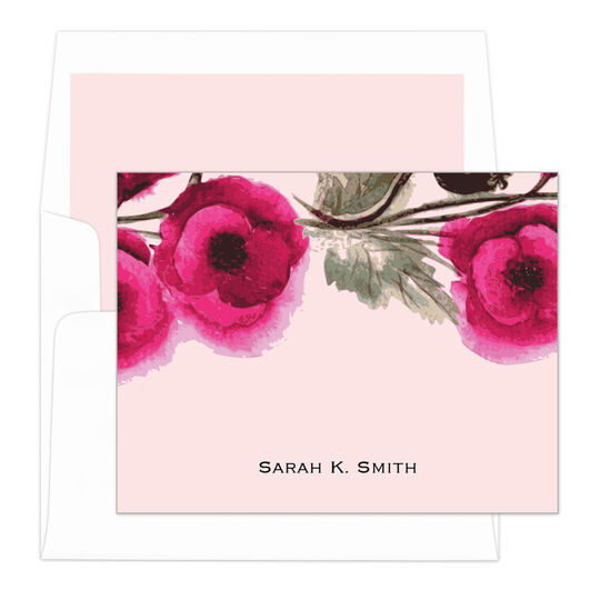 Poppy Folded Note Cards